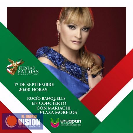 Rocío Banquells engalanará programa general de fiestas patrias con magno concierto