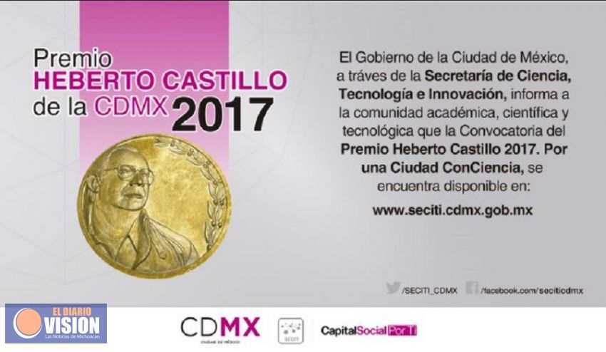 Oportunidad de postular para el Premio Heberto Castillo de la CDMX