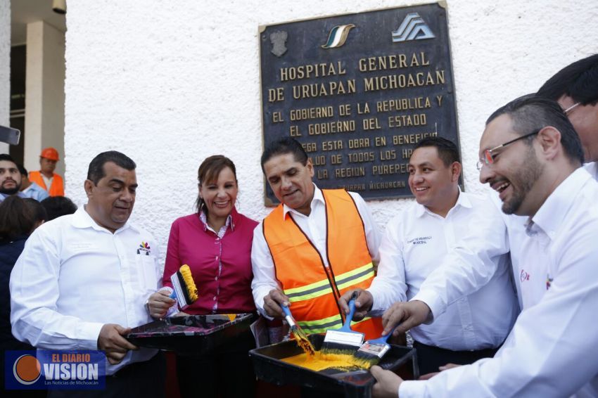 Arranca Gobernador ampliación y rehabilitación del Hospital General de Uruapan 