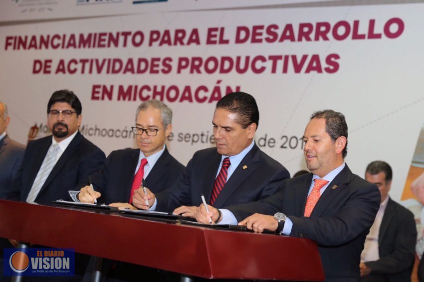 Firma Gobernador convenio con NAFIN y FIRA para derrama crediticia de 500 mdp