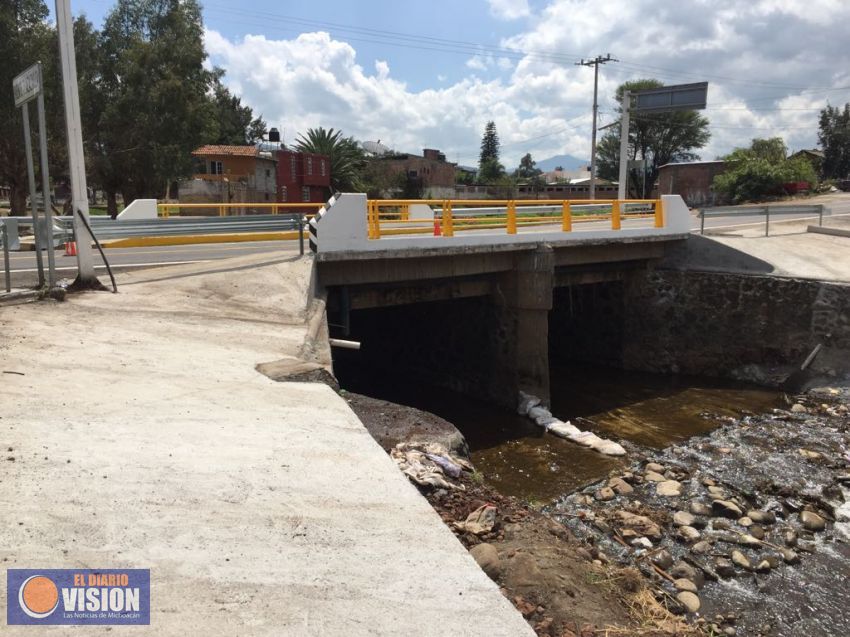 Concluye Centro SCT Michoacán trabajos de puente Tlazazalca