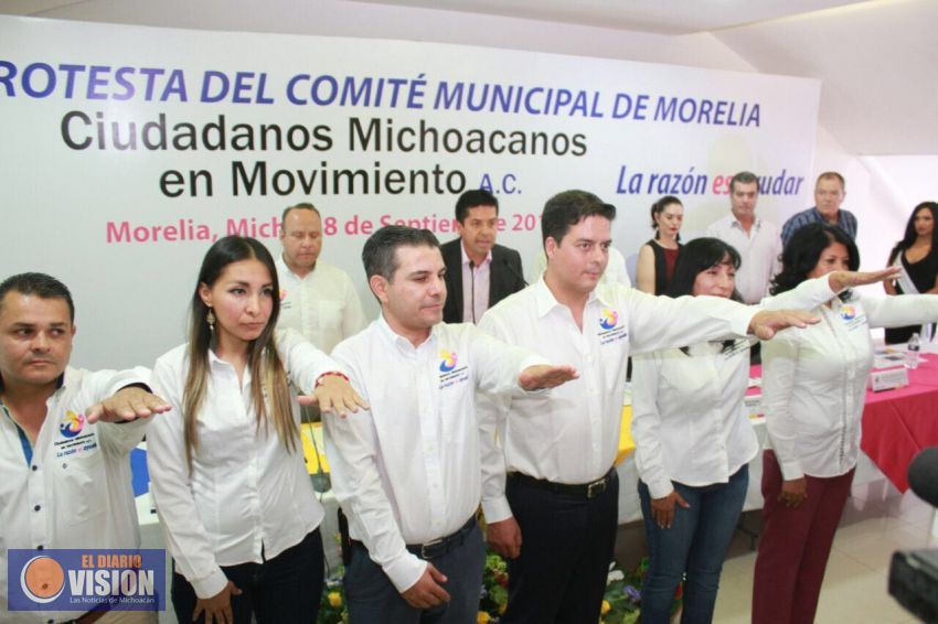 Rinde protesta Comité de Morelia de Ciudadanos Michoacanos en Movimiento AC 