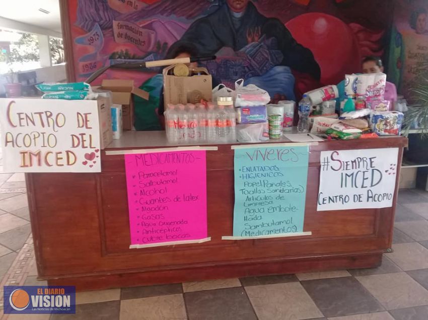 IMCED entrega ayuda a damnificados de Morelos y Puebla
