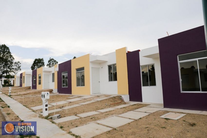 Listas, las primeras casas para elementos de la Policía Michoacán