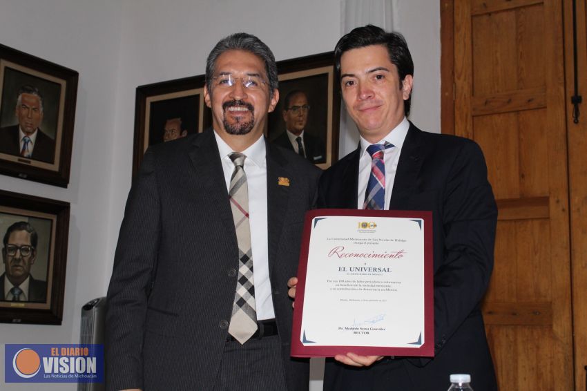 Universidad Michoacana y El Universal, dos proyectos con grandes cimientos y fortalezas: MSG