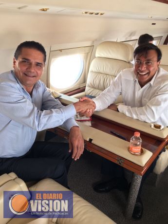 Comparte charla Silvano Aureoles con  el presidente ejecutivo de Arcelor Mittal