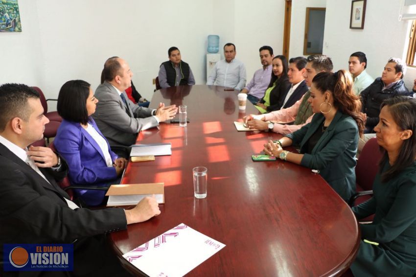 Se reúnen dirigente estatal del Partido Verde y consejeros del IEM 