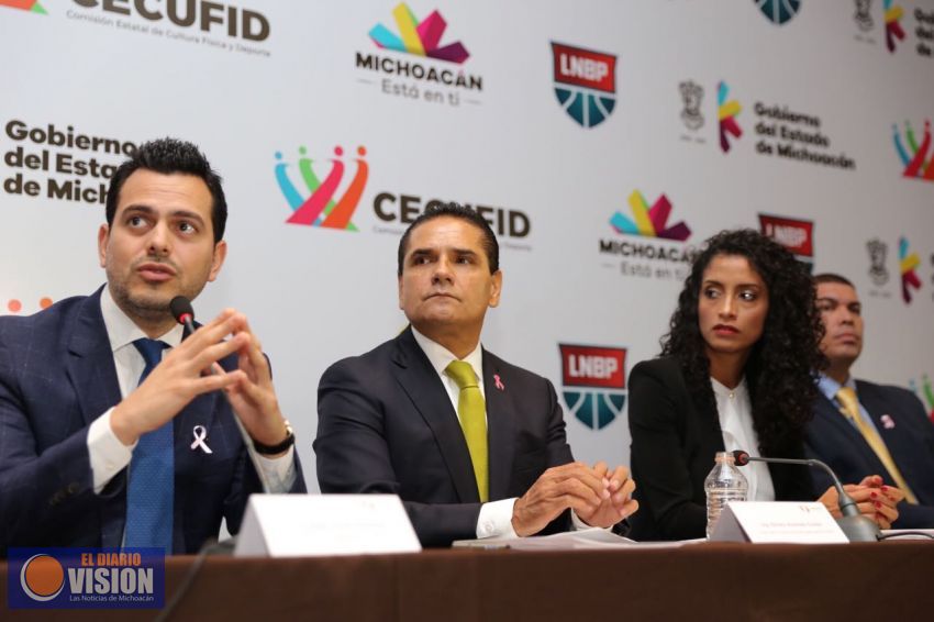 Michoacán tendrá equipo de basquetbol profesional, anuncia Silvano Aureoles