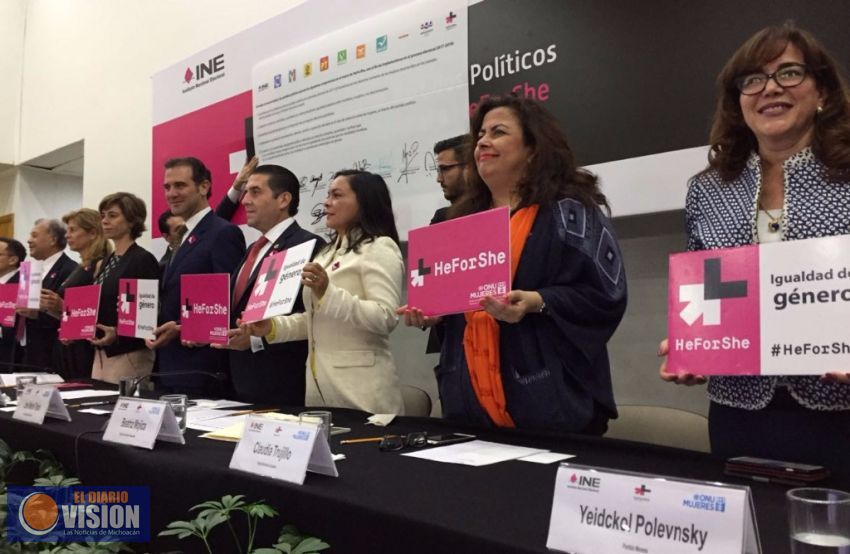 Se suman partidos políticos a la campaña de ONU Mujeres “HeForShe”