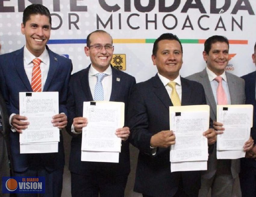 Partidos formalizan registro del Frente Ciudadano por Michoacán