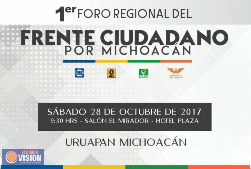 Frente Ciudadano por Michoacán, realiza Foro Regional en Uruapan.