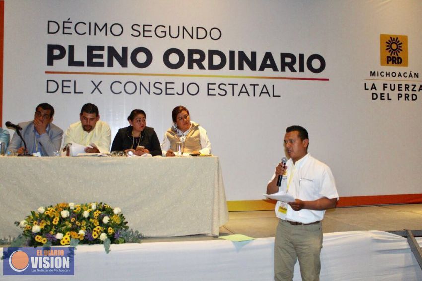 PRD Michoacán aprobó dos métodos de selección de candidatos internos 