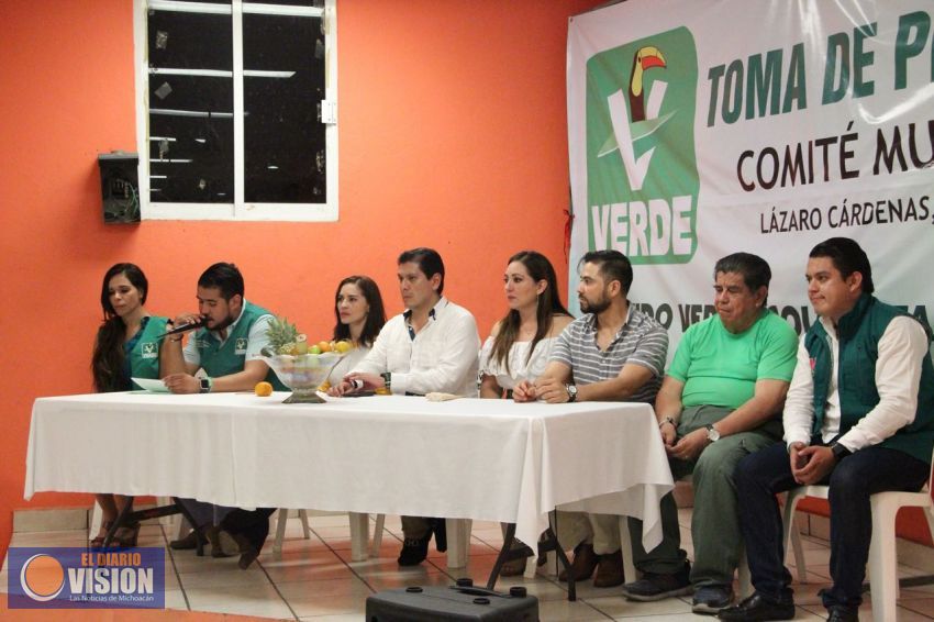 Ratifica dirigencia estatal del Partido Verde fortalecimiento de su estructura en Michoacán