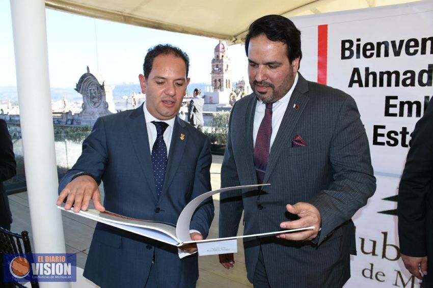 Presentan ventajas de inversión en Michoacán a Embajador de Qatar 