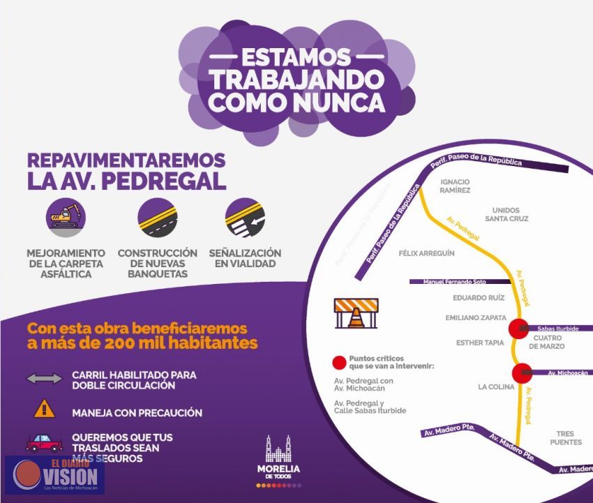 Gobierno Municipal, Inicia Trabajos en la Avenida Pedregal
