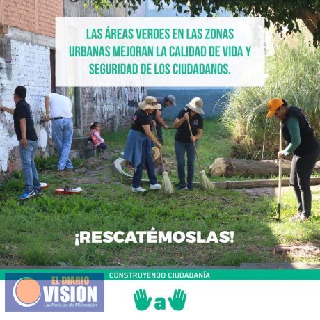 Trabaja Mano a Mano por el rescate de áreas verdes