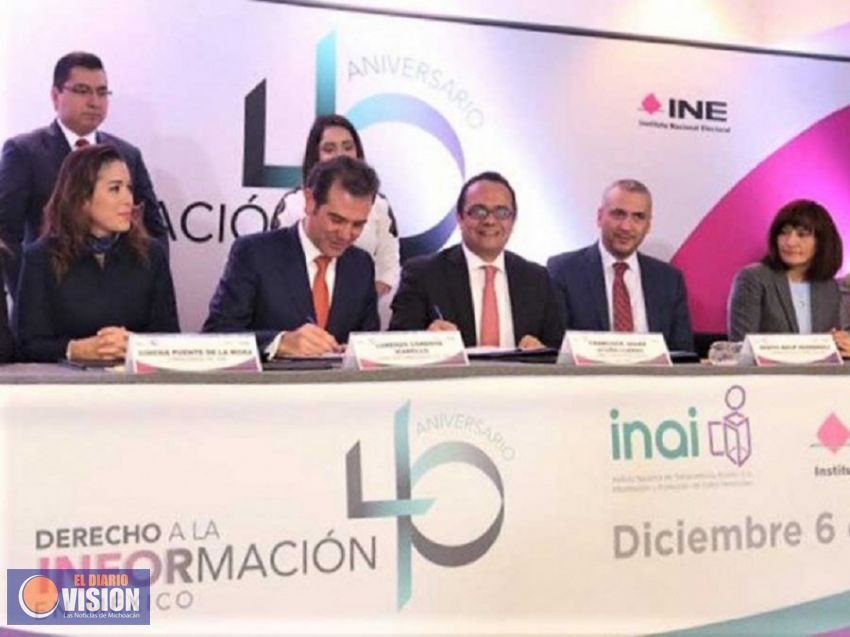 INE e INAI van por las elecciones más “transparentes de la historia”