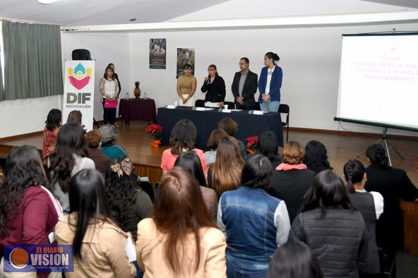 DIF Michoacán realiza taller para evitar la violencia de género