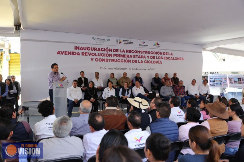 Inaugura Gobernador obras públicas por más de 138 mdp en Zitácuaro
