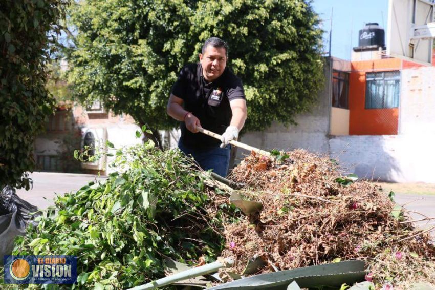 Trabajamos por Espacios Públicos Dignos para los Morelianos: Mano a Mano