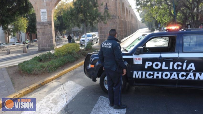 Monitorea SSP movilización de sindicatos en Morelia 