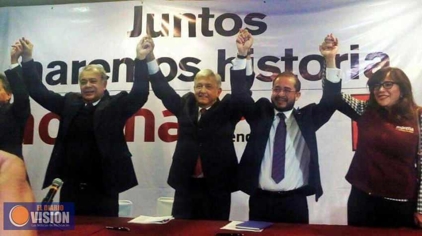 Fausto Vallejo a un paso de Morena, tras formalización de coalición 