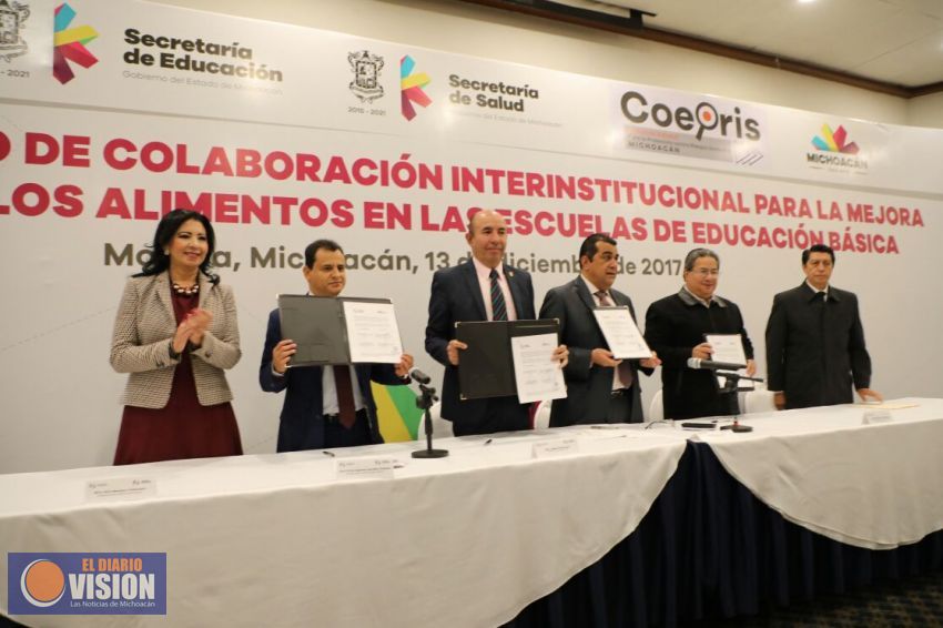Firman SEE y SSM Convenio Interinstitucional para la Mejora en los Alimentos de las Escuelas
