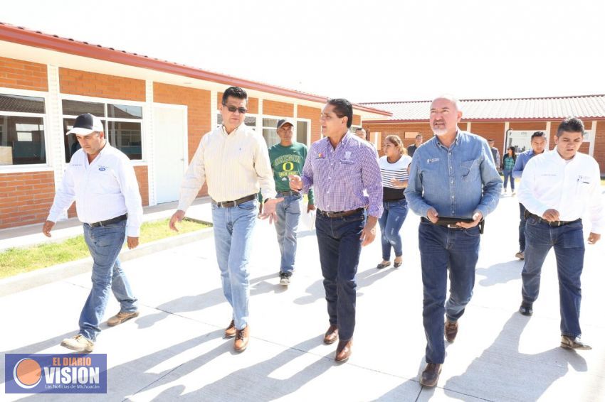 Supervisa Silvano Aureoles avances del Complejo Administrativo y Policial Regional Jiquilpan 