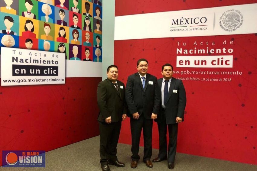Michoacán consolida expedición de actas en línea: Segob 