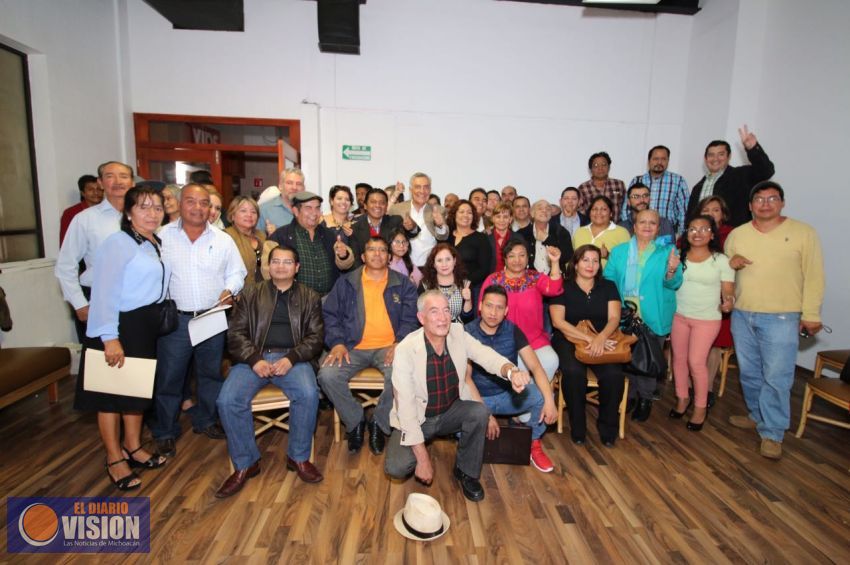 Organización M18 se enlaza con coordinadores organizativos de Morena