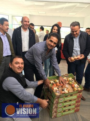 Visita Gobernador instalaciones de Opus Foods México en Jacona