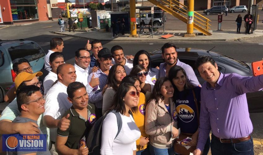 Responden morelianos a las candidaturas independientes: Alfonso Martínez