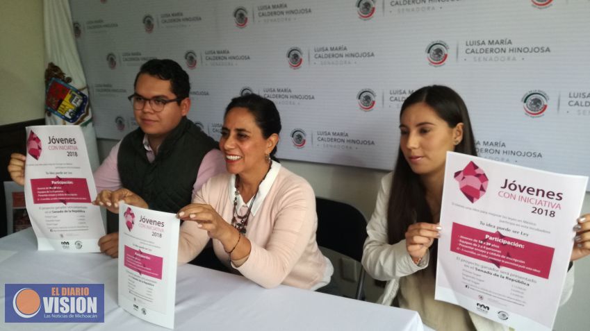 Presenta Luisa María Calderón concurso “Jóvenes con Iniciativa 2018” 