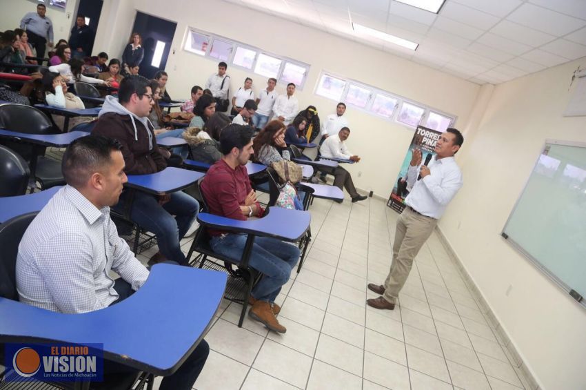 Hoy más que nunca Michoacán ocupa de los jóvenes; Torres Piña