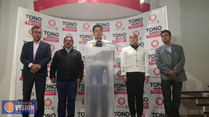 Alista Toño García cierre de precampaña