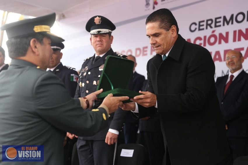 En dos años, Policía Michoacán será la mejor del país: Silvano Aureoles