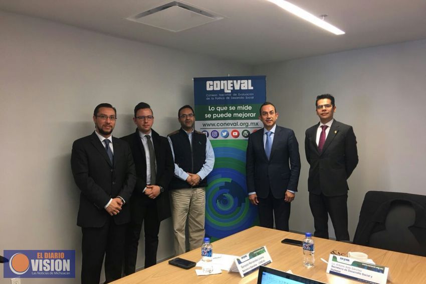 Sedesoh y Coneval establecen ruta de colaboración en favor de Michoacán