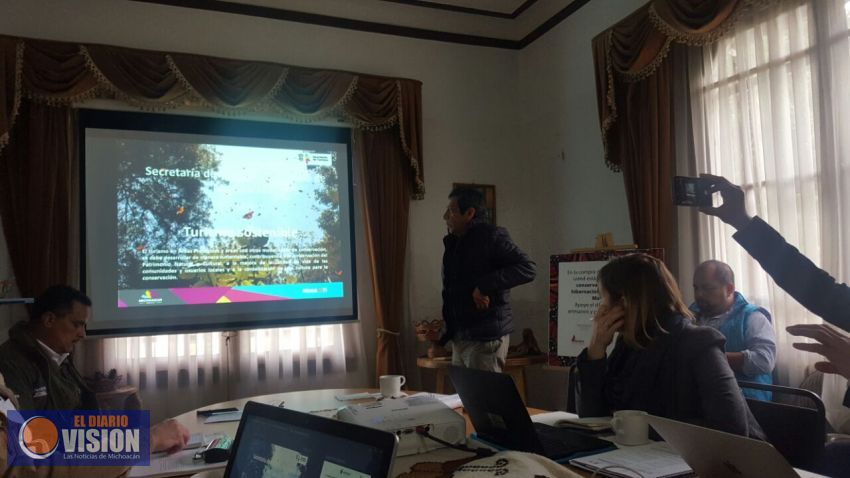 Sectur Michoacán, presenta a personal de la UNESCO acciones e inversiones en la Mariposa Monarca