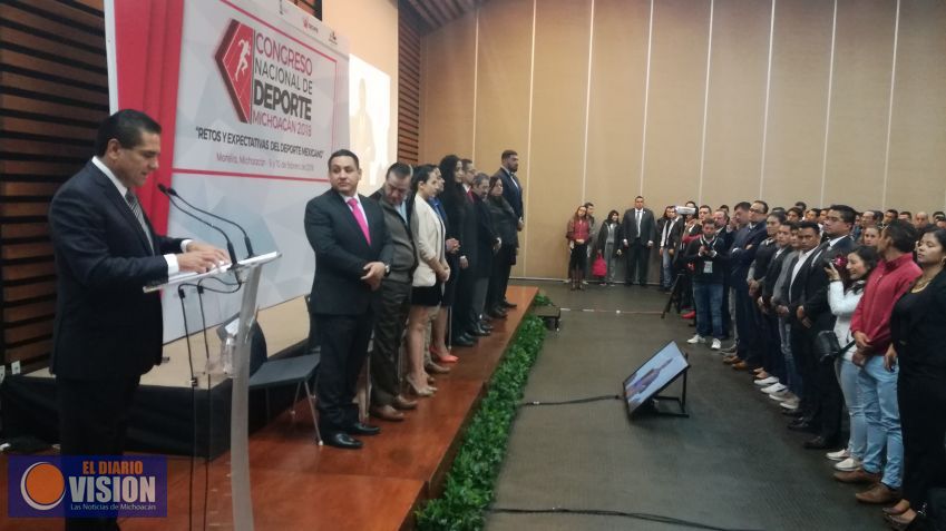 Inaugura Gobernador Congreso Nacional de Deporte Michoacán 2018
