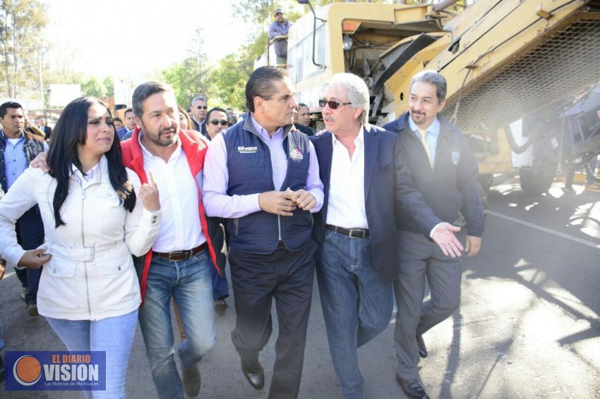 Arranca Silvano Aureoles rehabilitación del libramiento de Pátzcuaro 