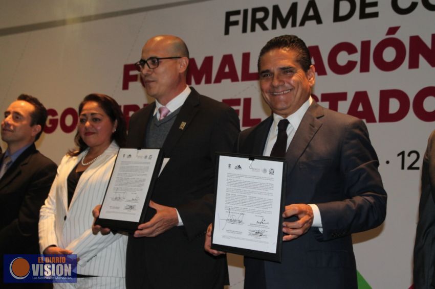 Signan convenio de colaboración IMSS y Gobierno para la formalización del empleo