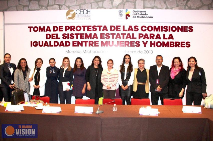 Instalan comisiones del Sistema Estatal de Igualdad entre Mujeres y Hombres