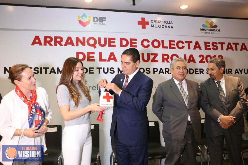 Se pronuncia Gobernador por fortalecimiento de la Cruz Roja en Michoacán