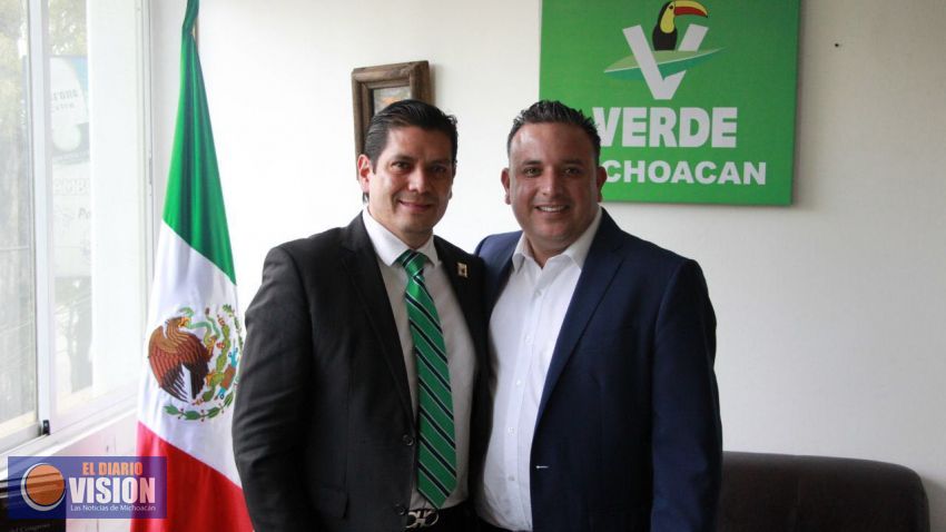 Reitera Partido Verde su respaldo a Carlos Quintana como candidato por Morelia