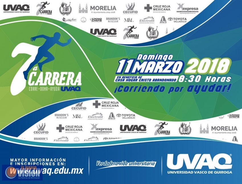  UVAQ anuncia la 7ª Carrera UVAQ 2018 Corriendo por ayudar