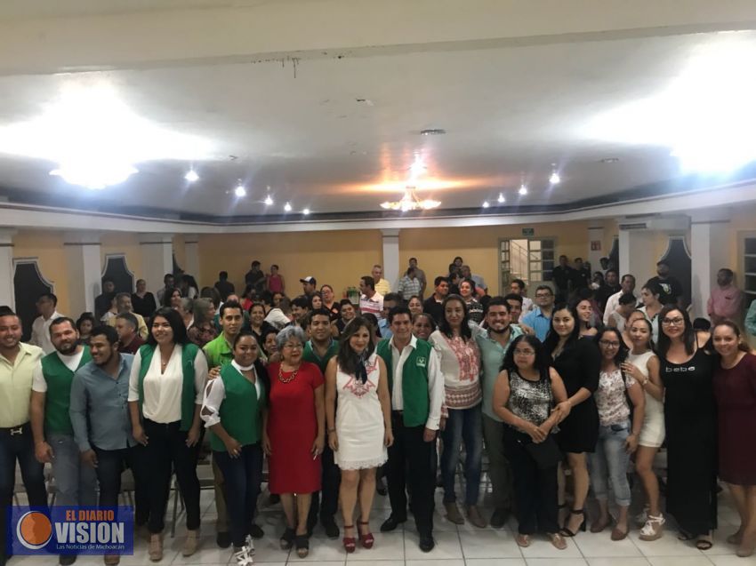 Entrega Partido Verde constancias a aspirantes a candidaturas en Lázaro Cárdenas