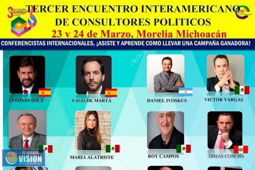 Este fin de semana se llevará a cabo el mejor Congreso de Consultores Políticos en Morelia 