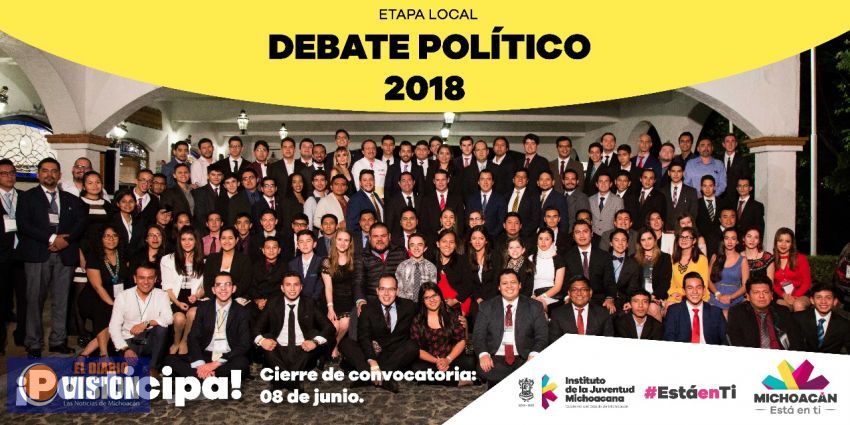 Abren convocatoria del Concurso Juvenil de Debate Político 2018