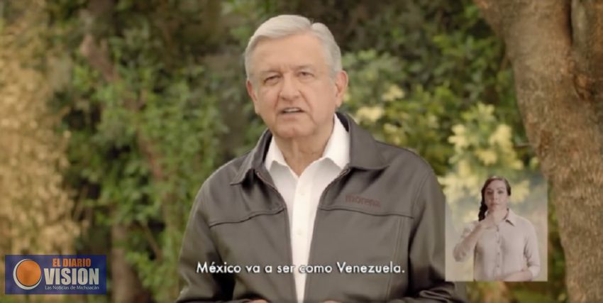 AMLO promete no convertir a México en Venezuela en primer spot de campaña