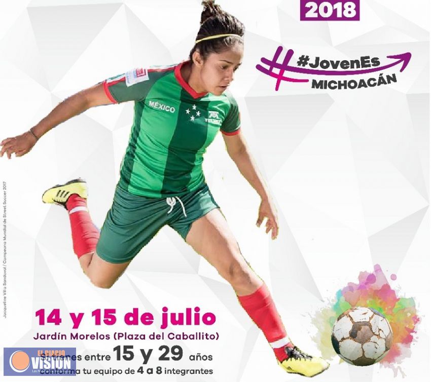 Emite Ijumich convocatoria del décimo Torneo Estatal de Estreet Soccer